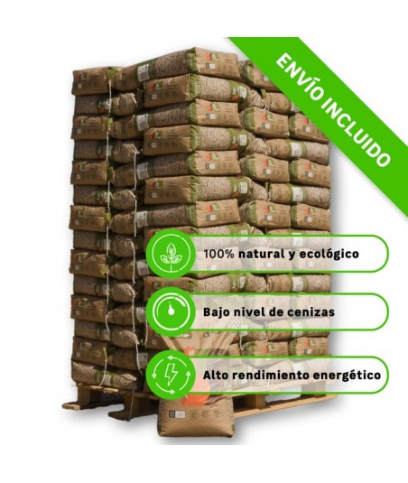 Palet de 70 sacos de pellet NATURPELLET