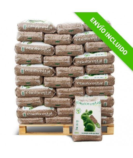 Palet de 70 sacos de pellet BIOFORESTAL